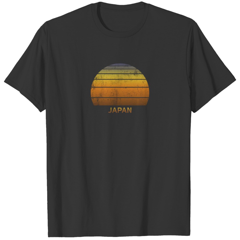 Retro Japan Vintage Sunset Vacation Souvenir T Shirts