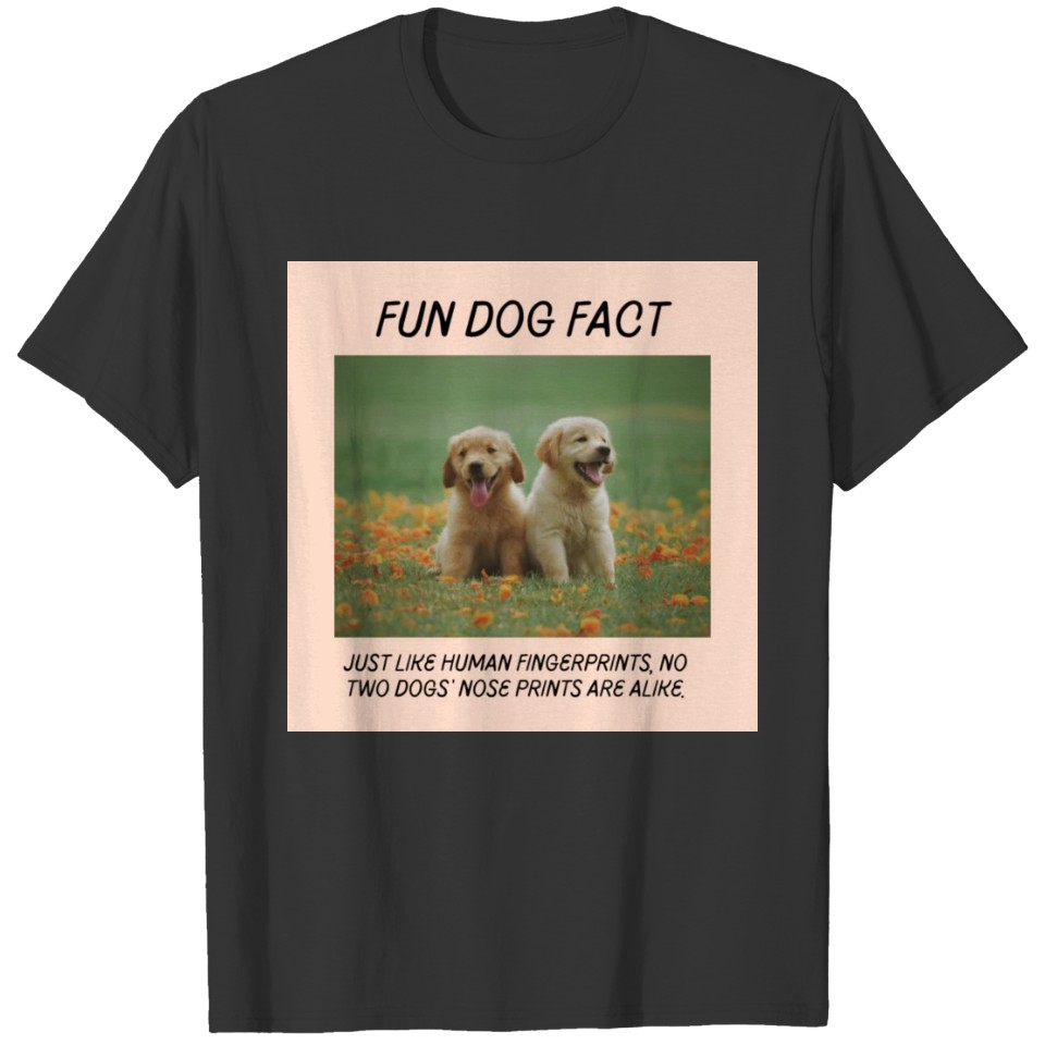 Peach and Brown Illustration Dog T-shirt