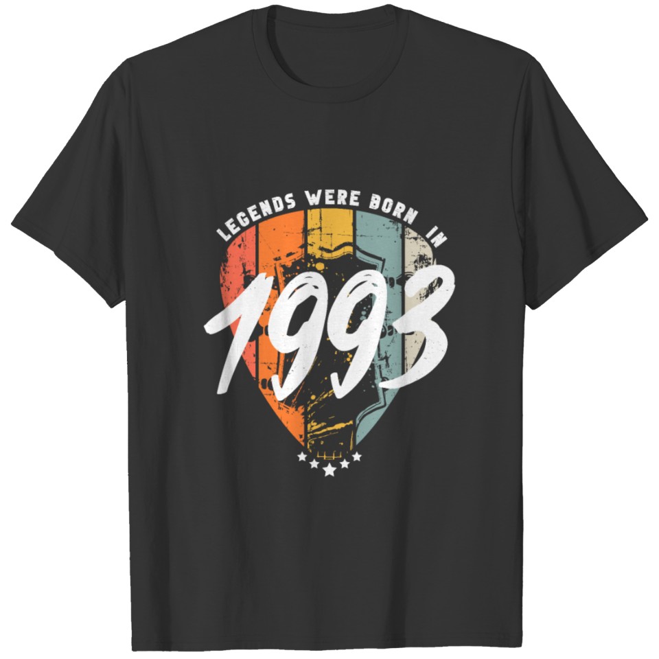 1993 Birthday Guitar Guitarist T Shirts