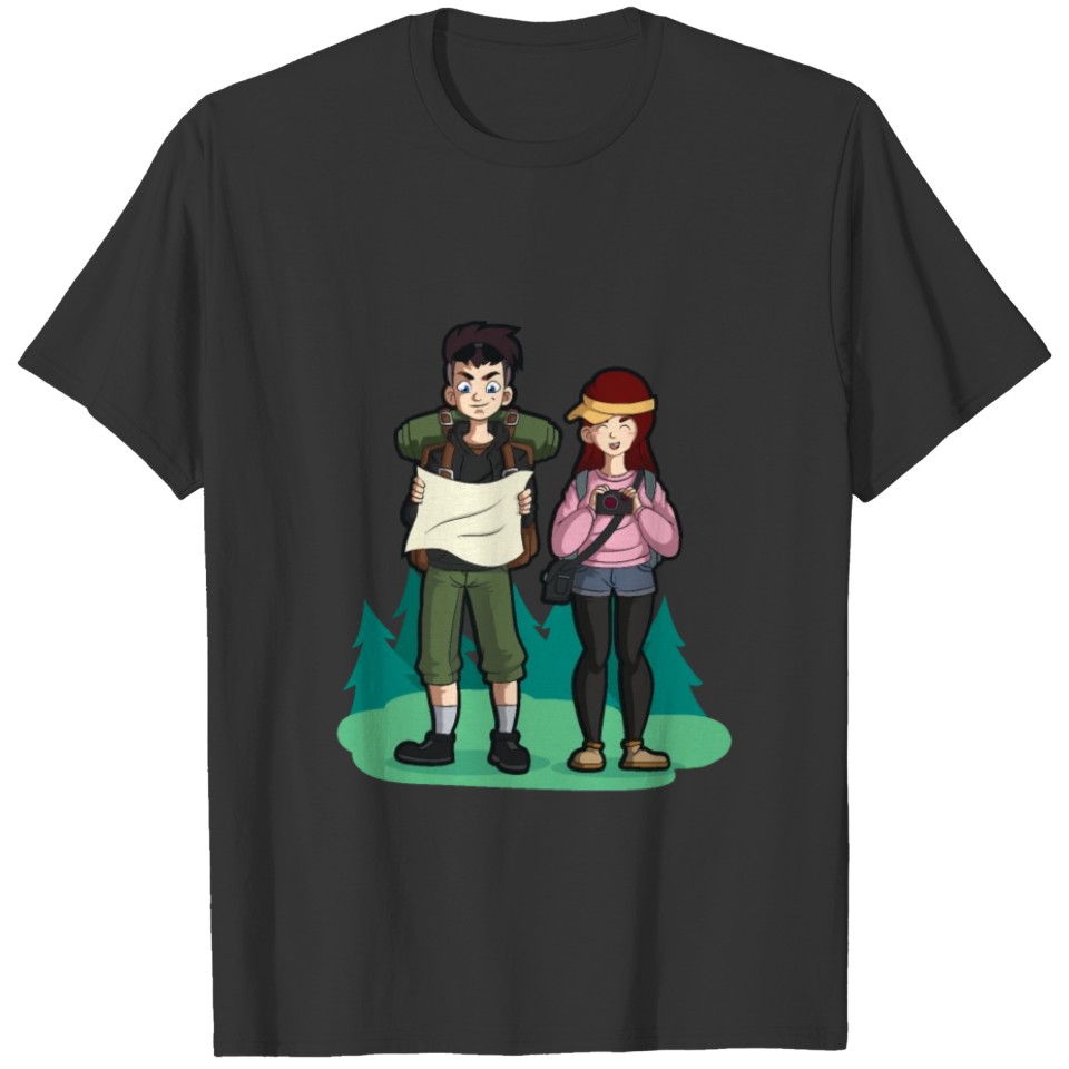Love Camping Couple T-shirt