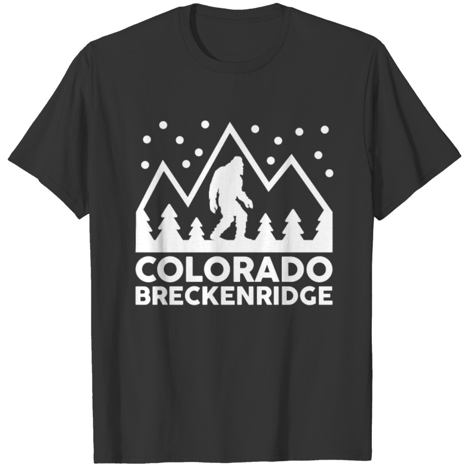 Yeti Sasquatch Night Walker Breckenridge Colorado T-shirt