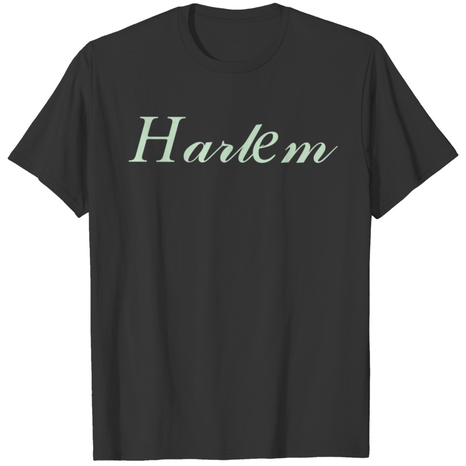 Harlem Red City New YORK GREEN T-shirt