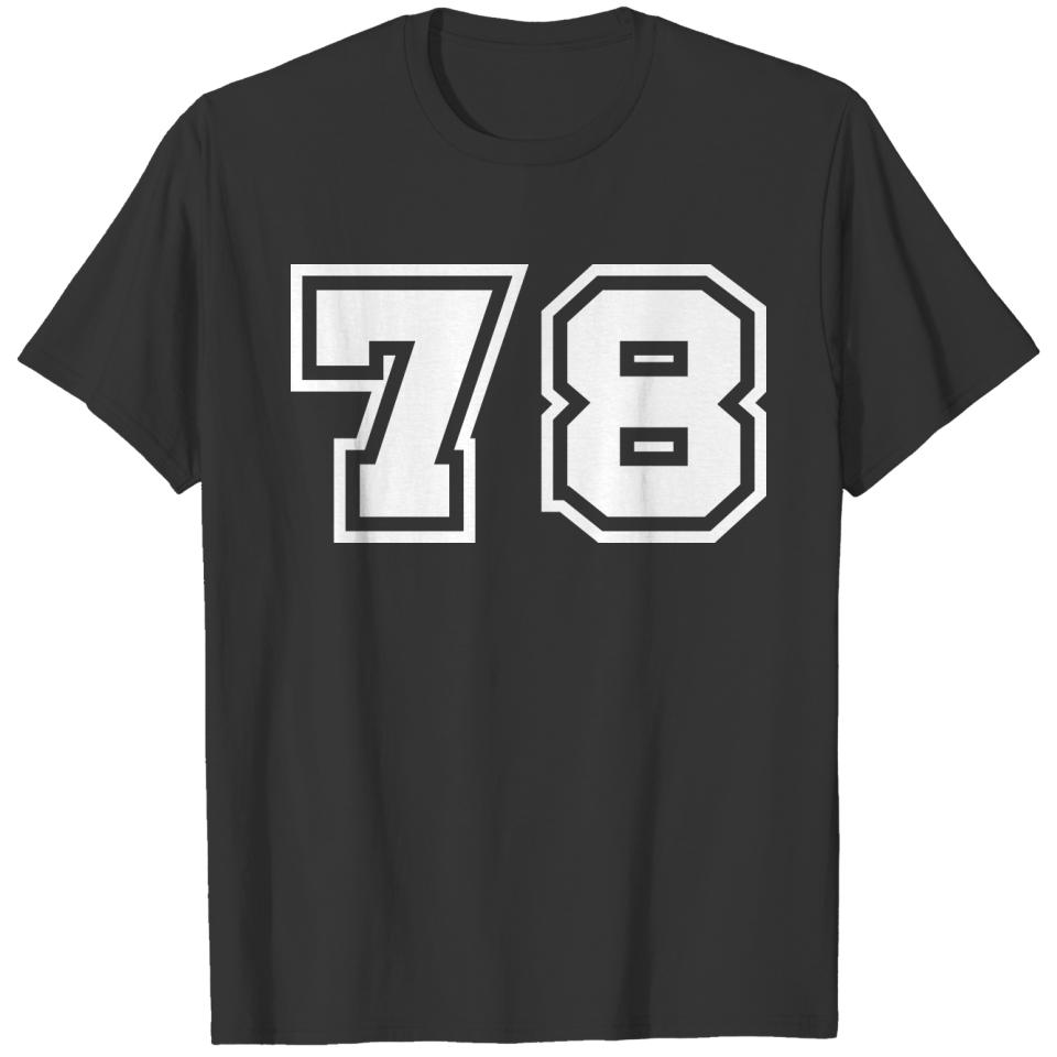 78 Number Symbol T-shirt