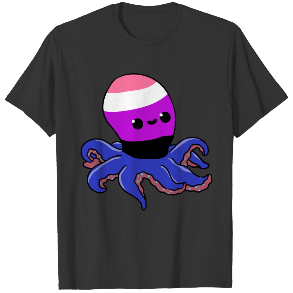 Genderfluid Pride Octopus Genderfluid Gift T-shirt