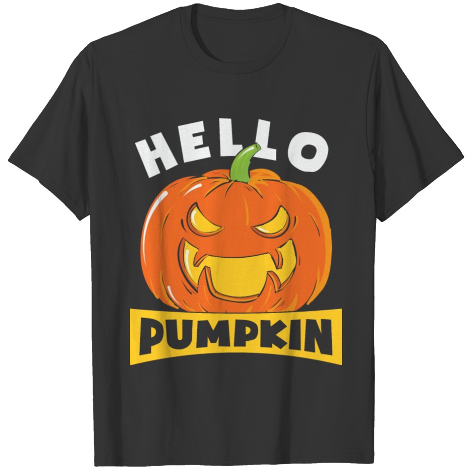 Hello Pumpkin 2 Halloween Fall T-shirt