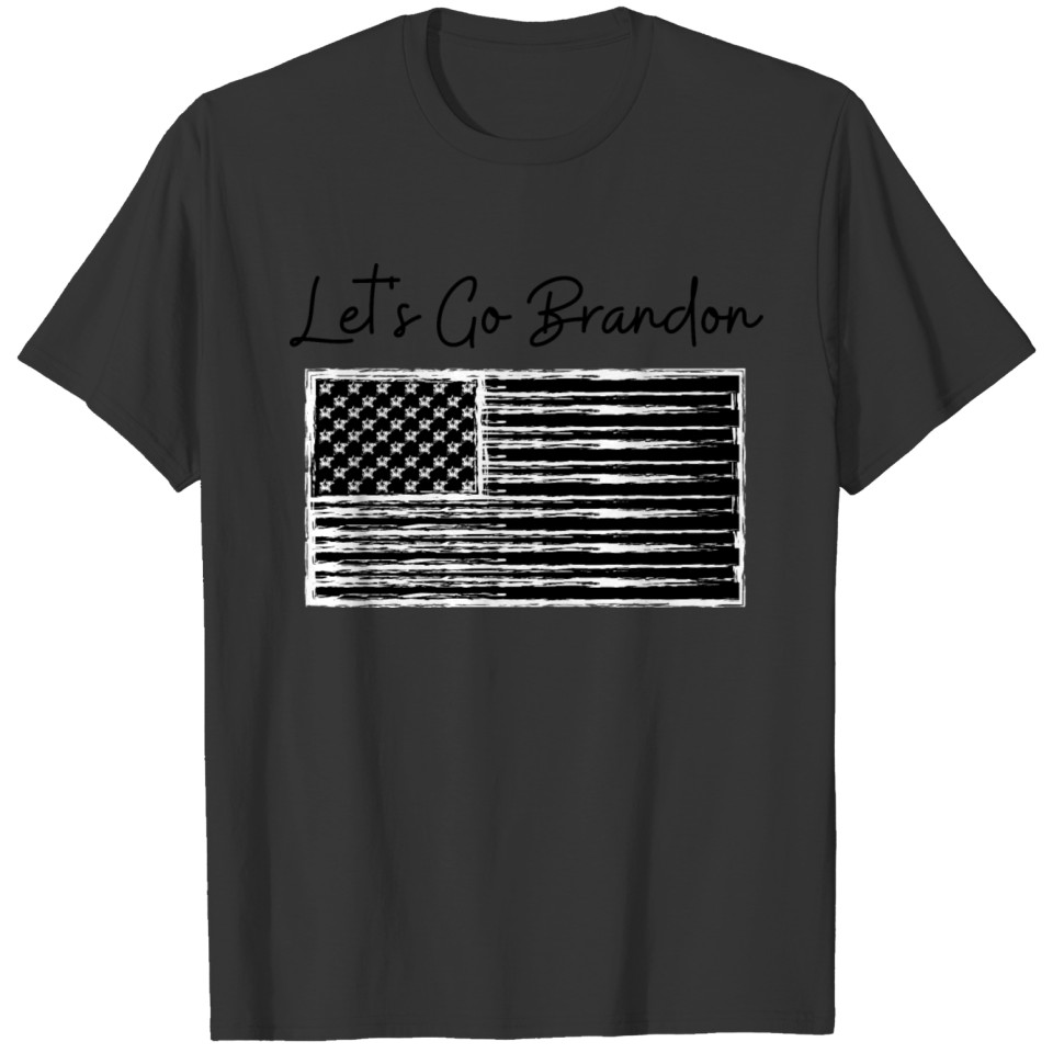 Let's Go Brandon American Flag Retro Vintage T-shirt