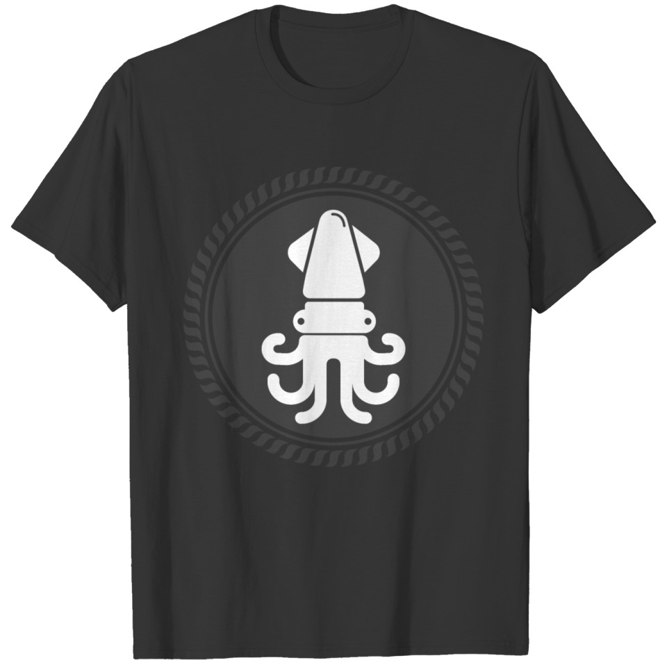 Cute squid circle T-shirt