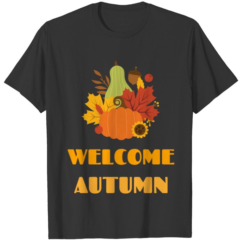 t shirt design welcome autumn T-shirt