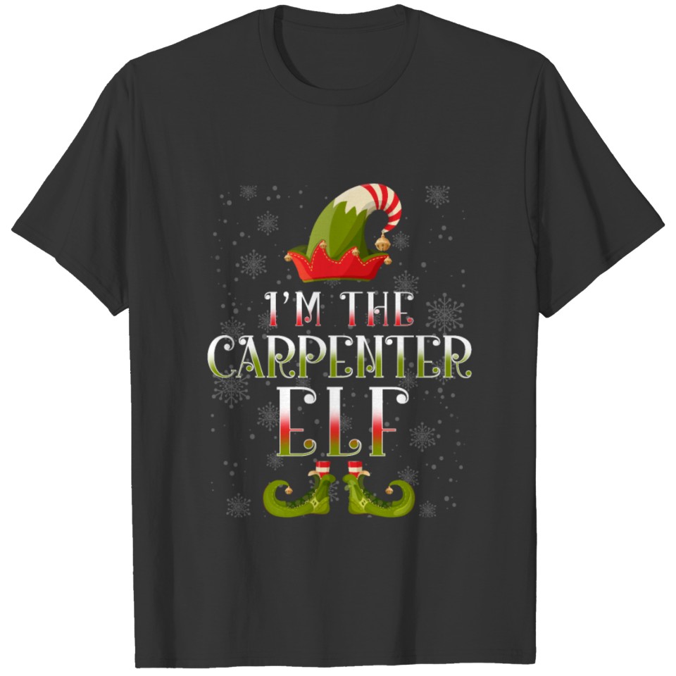 Carpenter Elf Christmas T-shirt
