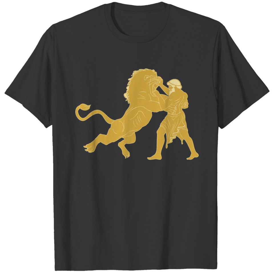 Leo and Hercules silhouette Zeus literature T Shirts