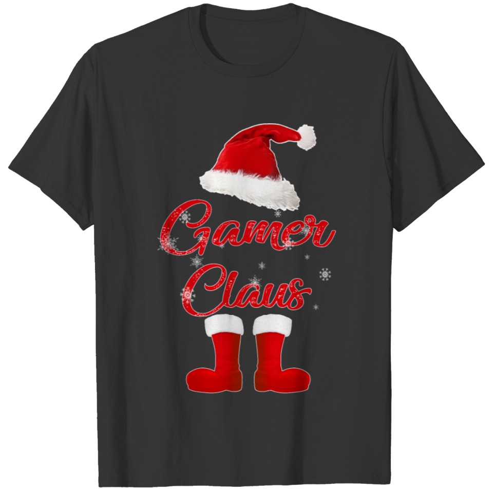 gamer santa christmas family matching T Shirts