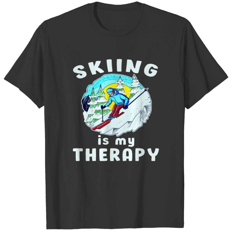 Skiing Ski Skier Snow Gift winter T-shirt