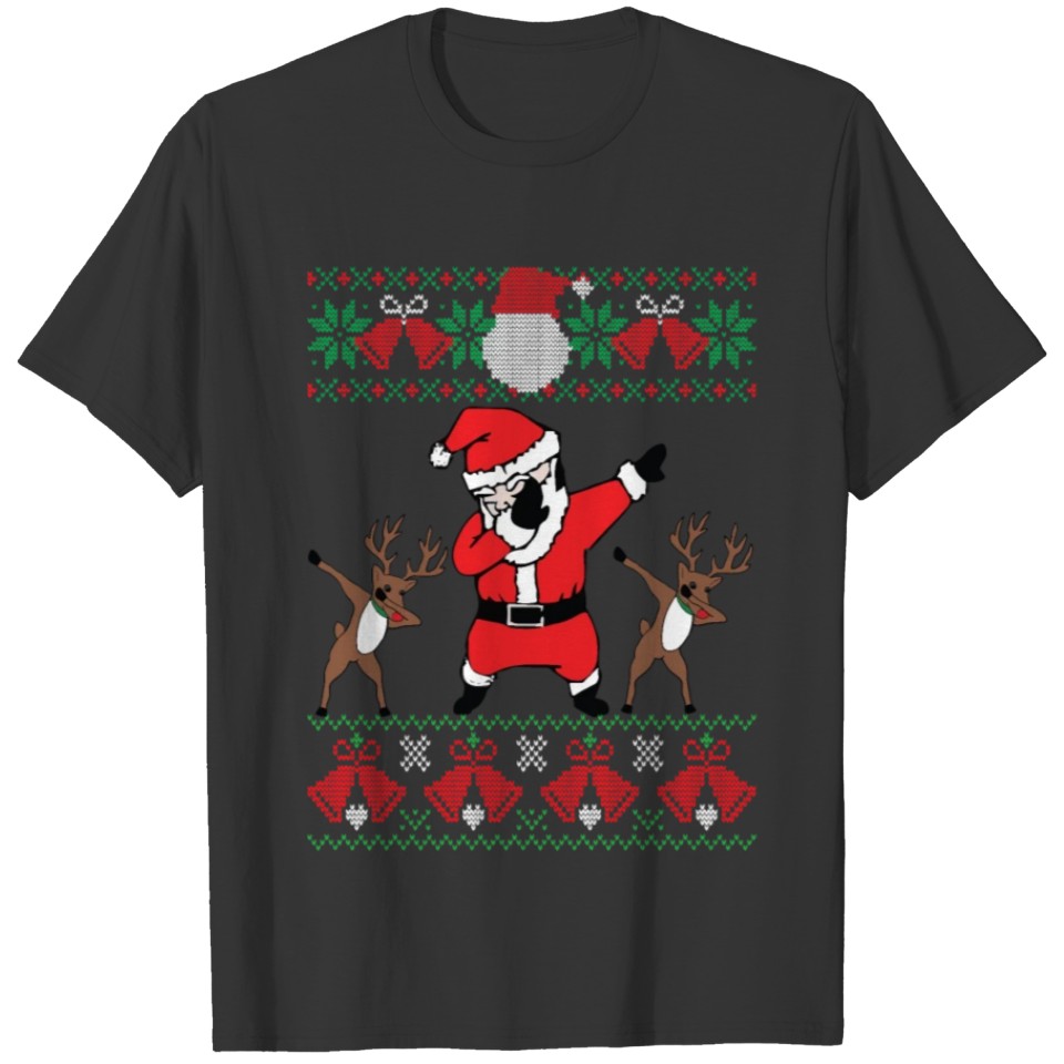 Dabbing Santa Ugly Christmas Gifts T-shirt