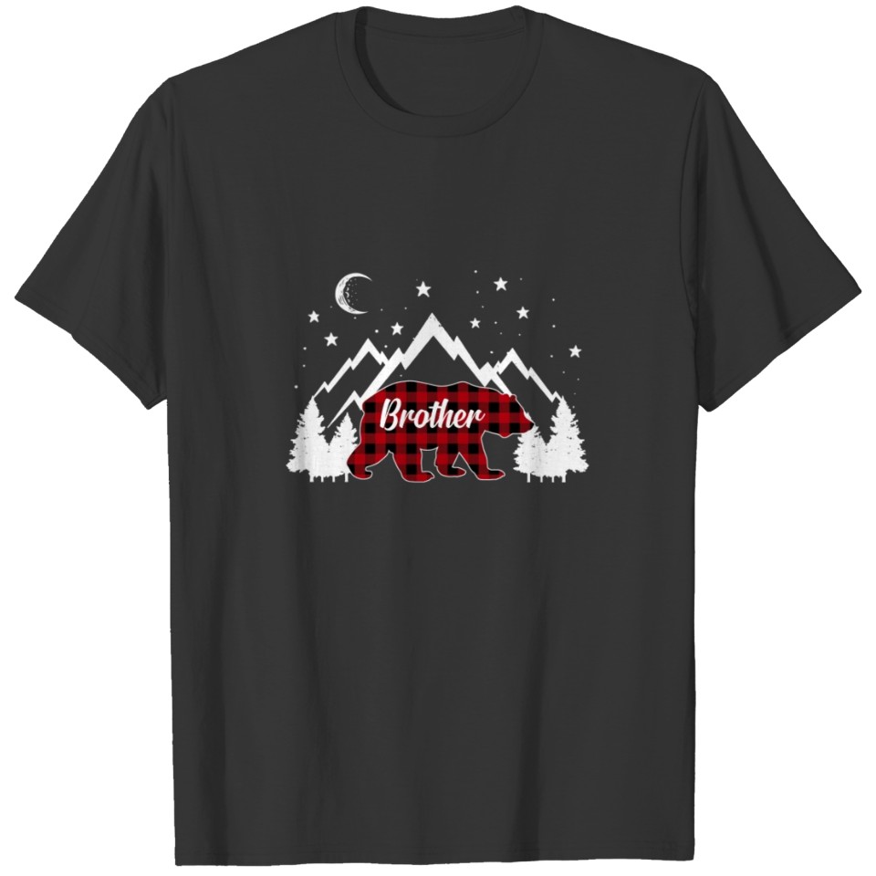 Brother Bear Buffalo Plaid Christmas Family T Shirts