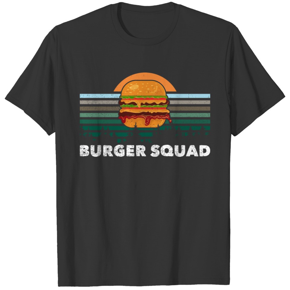 Cheeseburger Foodie Team Hamburger Burger Squad T-shirt