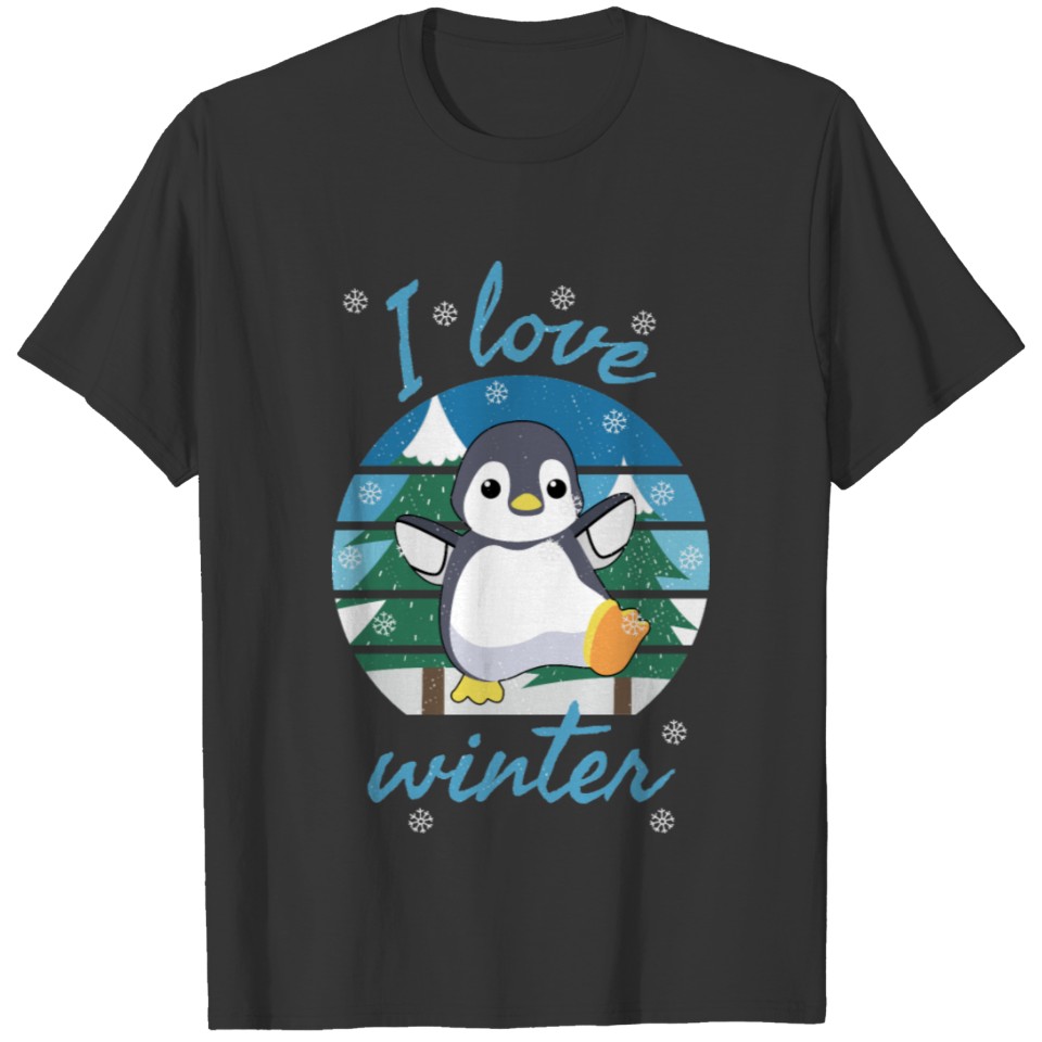 I Love Winter | winter lover gift | winter sweater T-shirt