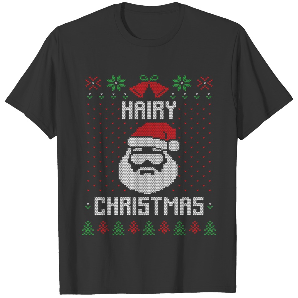 Hairy ugly christmas sweater T-shirt