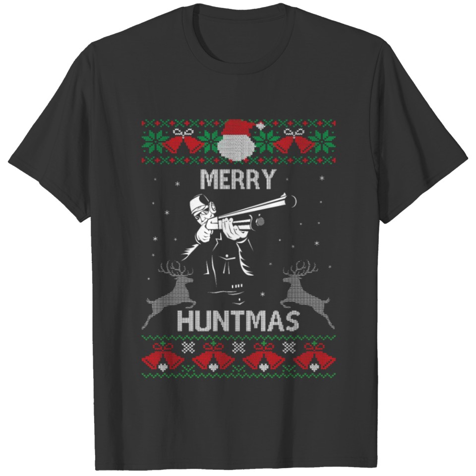 Funny Huntmas Ugly Christmas Gifts T-shirt
