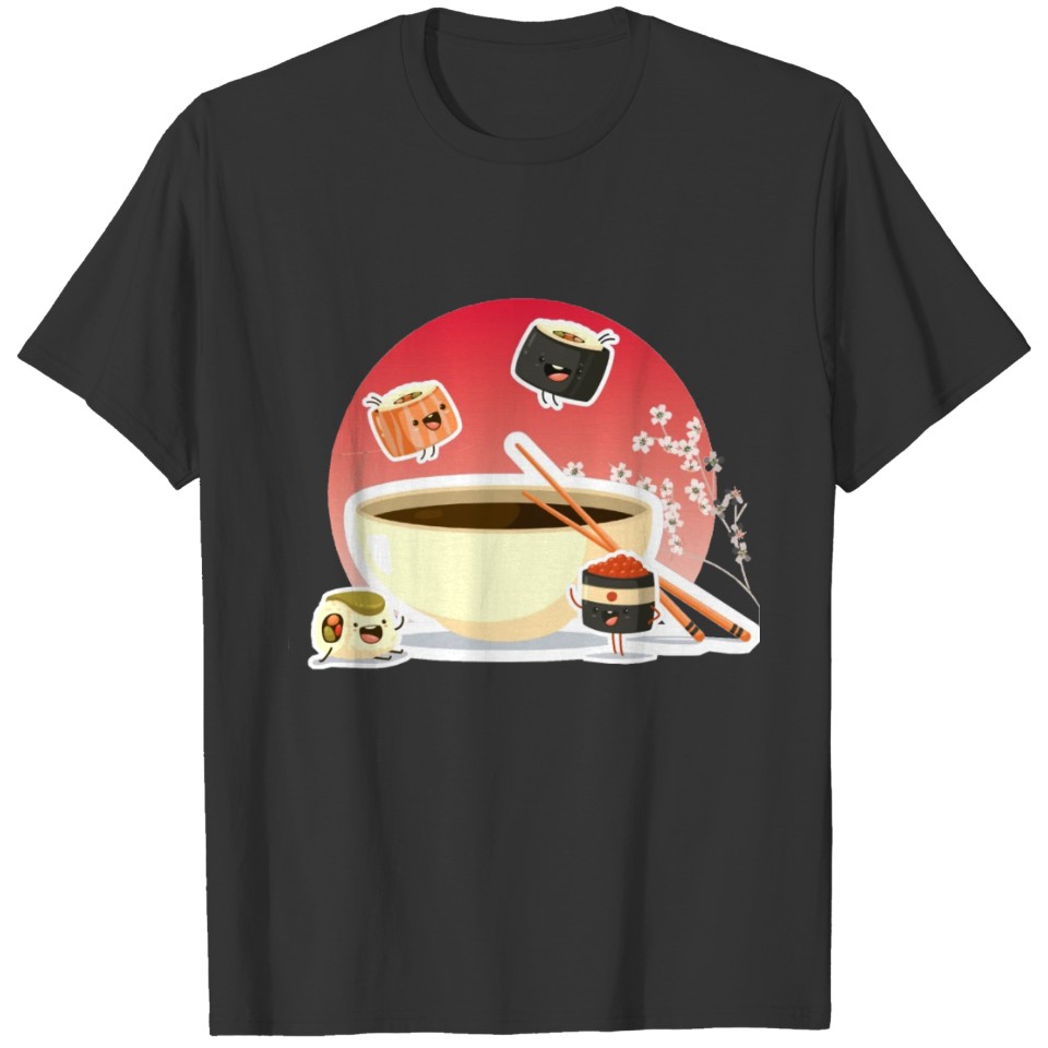 Kawaii Sushi Pool Party T-shirt