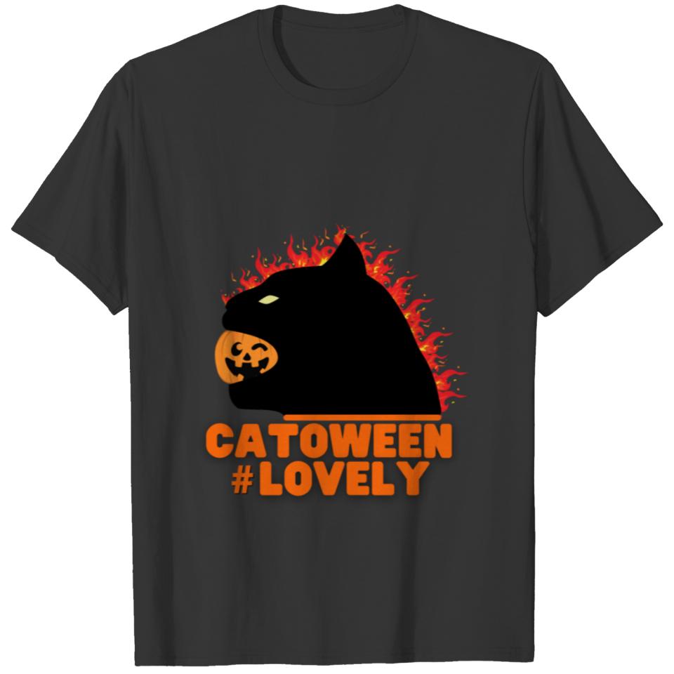 Catoween Halloween | catoween funny | Cat Meow wen T-shirt