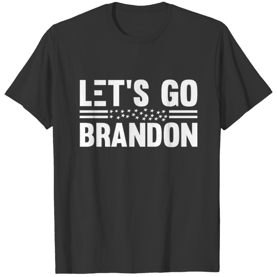 let s go brandon b-shirt - conservative US flag T-shirt
