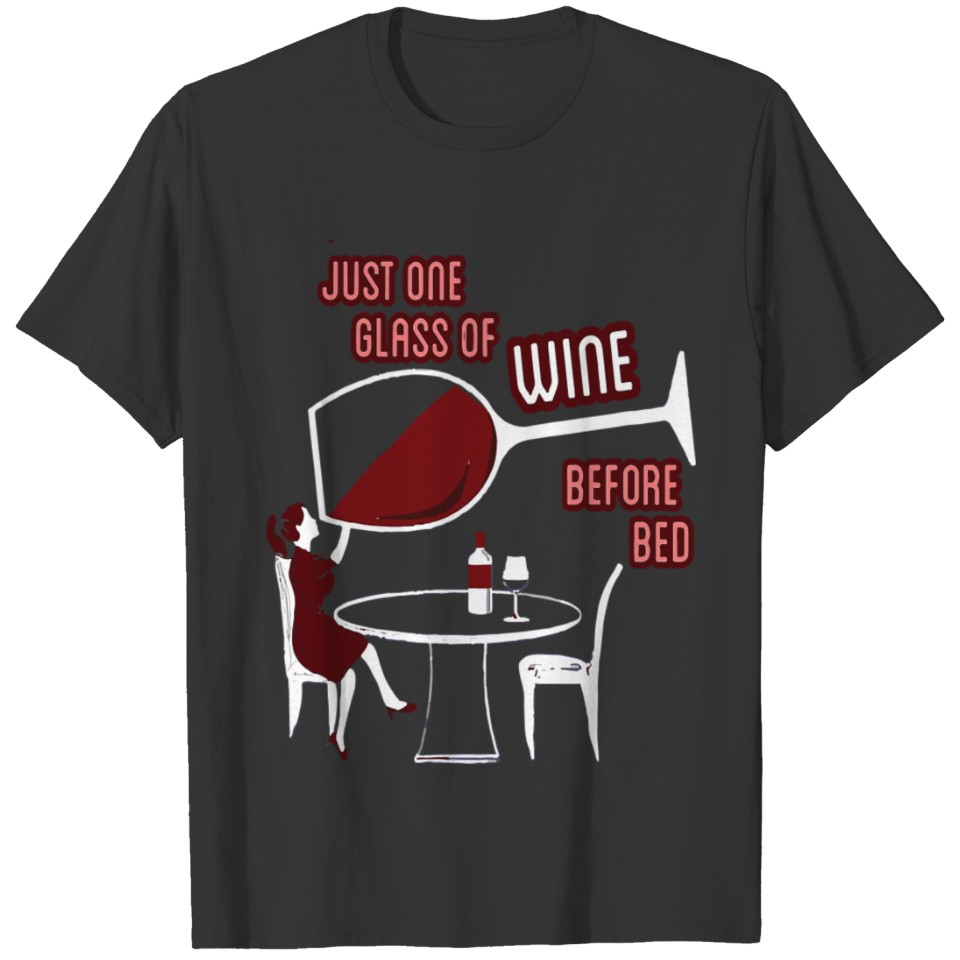 Cheap Red Wine Fun Quote Her T Shirts