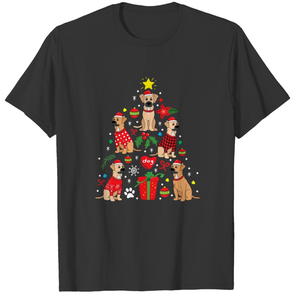 Dogs Christmas Tree Funny Xmas Dog Lover Gift T Shirts