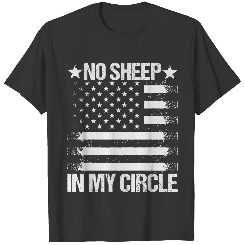 no sheep in my circle T-shirt