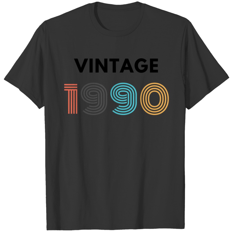 30Th Birthday Vintage Retro 1990 Gift For Her Funn T Shirts