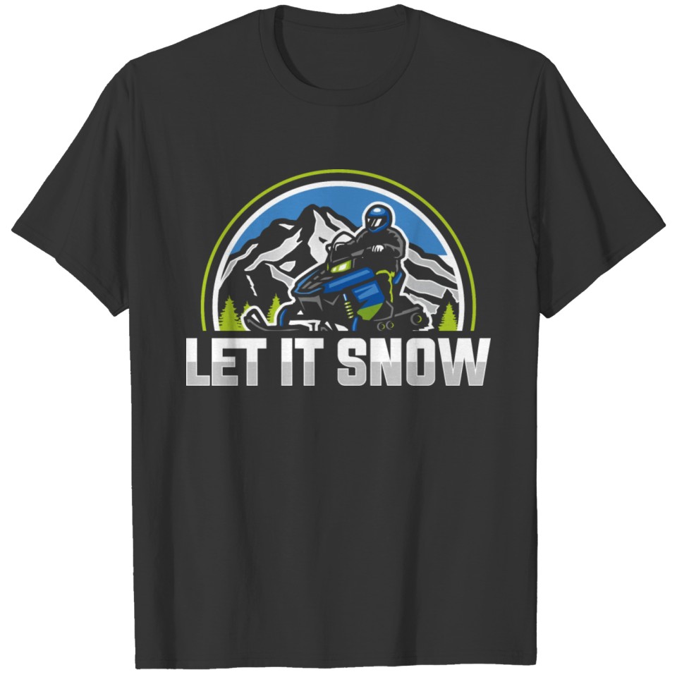 Snowmobile Winter Tshirt T-shirt