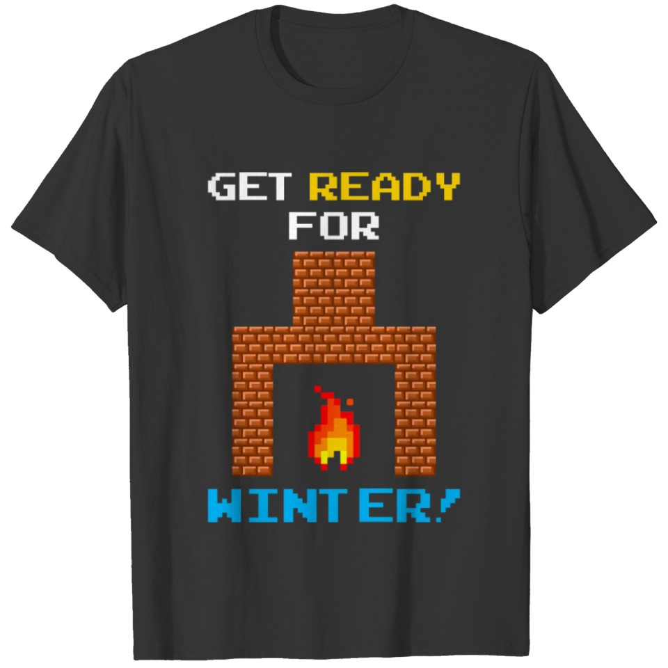 Winter 8bit Retro Gamer T-shirt