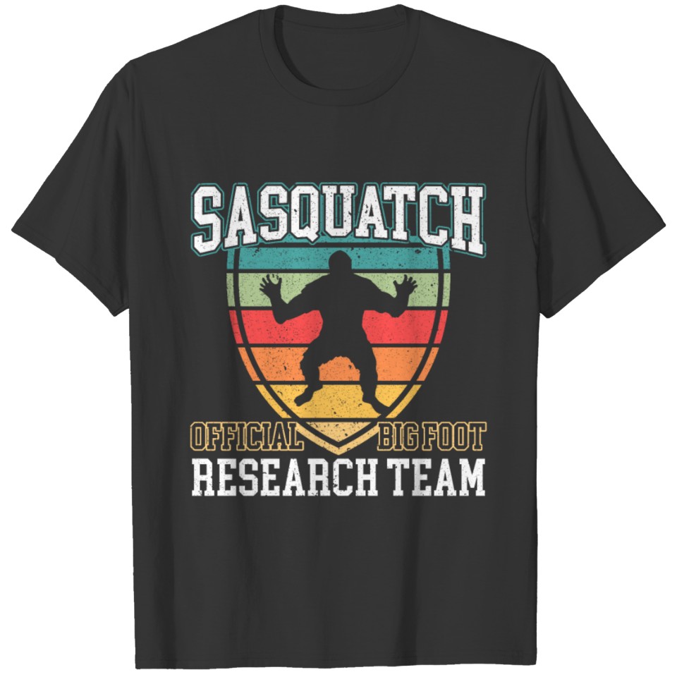 Official Bigfoot Sasquatch Research Team Yeti T-shirt