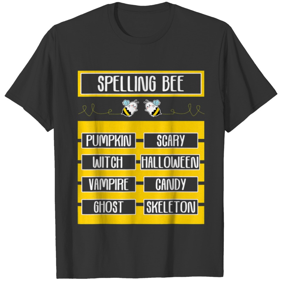 Spelling Bee Pun Halloween Costume for Teachers T Shirts