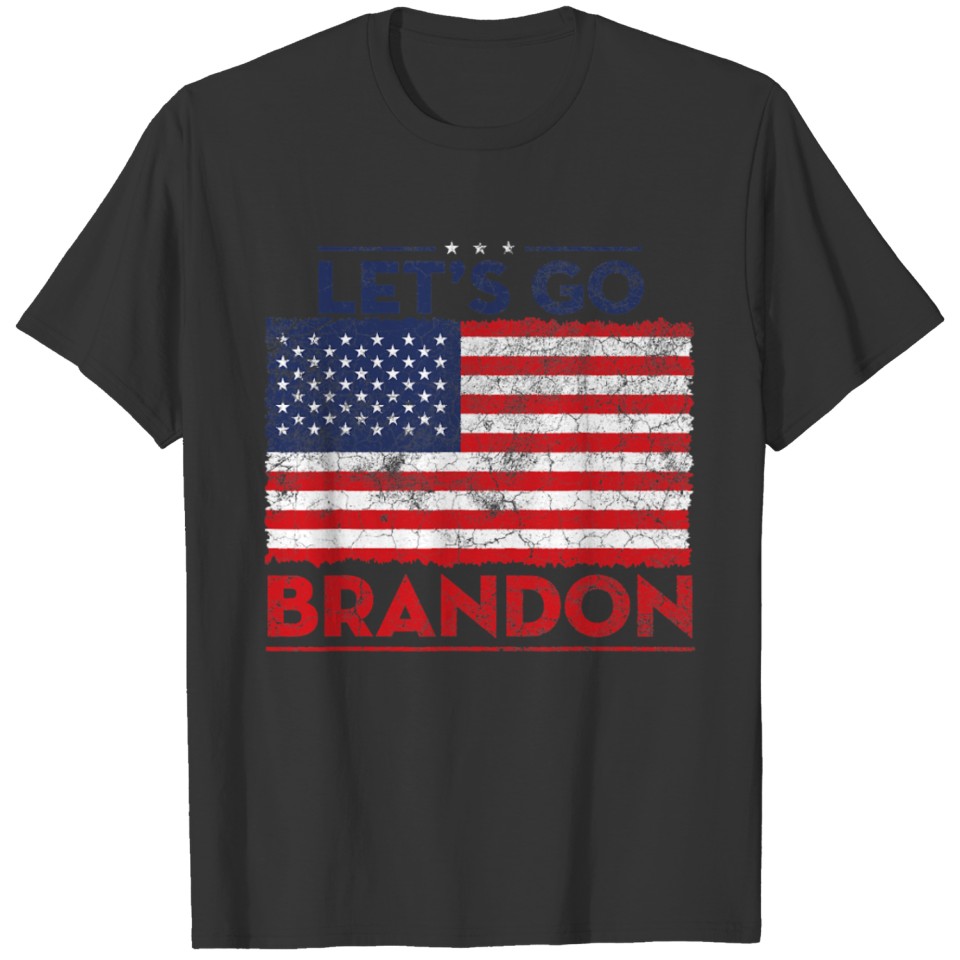 Let s Go Brandon Funny Political Humor Short Sleev T-shirt