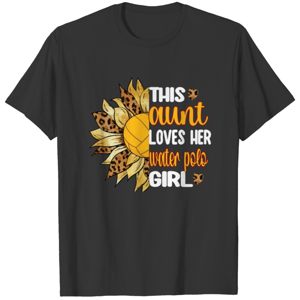 Proud Water Polo Aunt Water Polo Player Auntie T-shirt