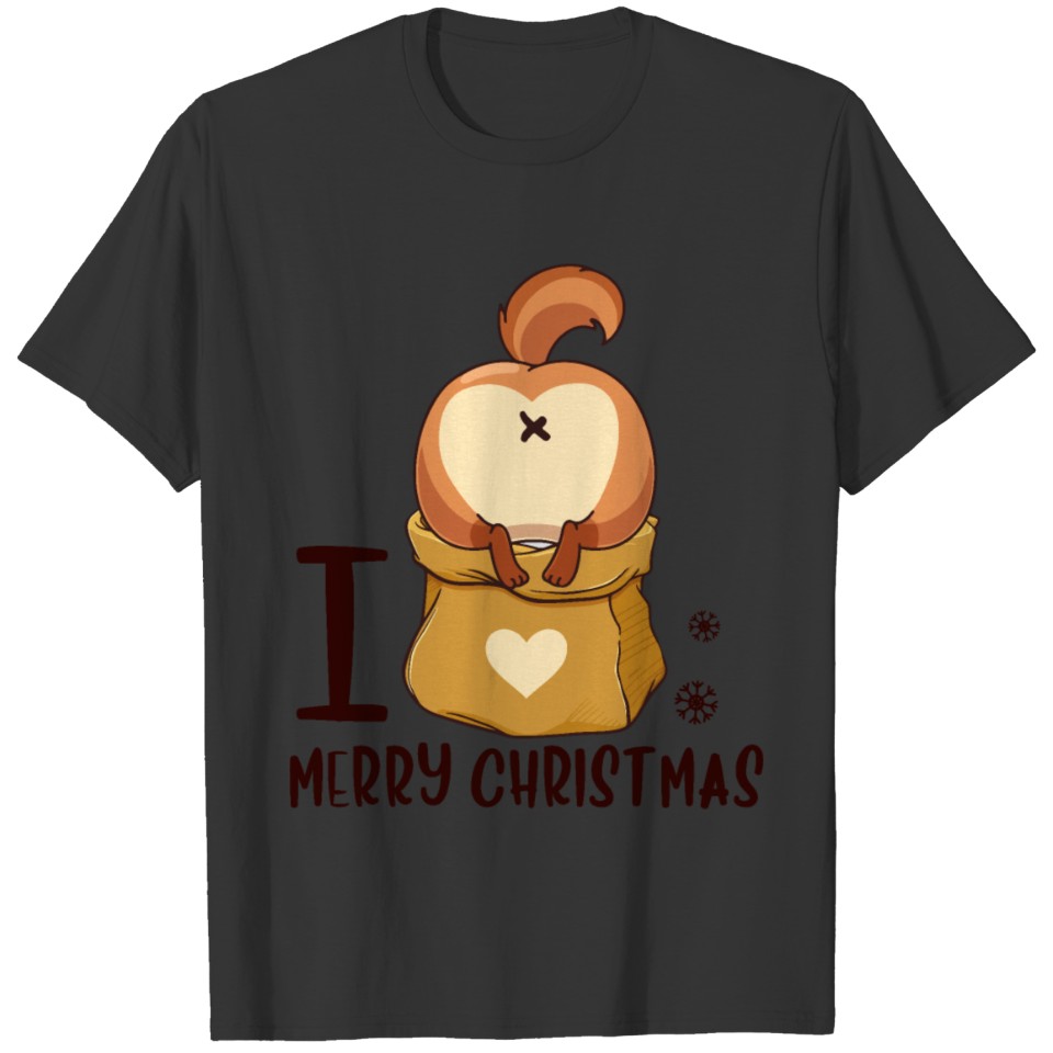 Cat and christmas T-shirt