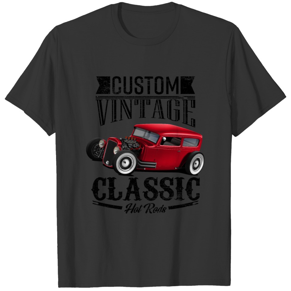 Vintage Custom Red Hot Rod T-shirt