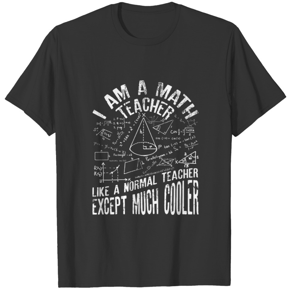 I Am A Math Teacher Funny Maths For Teachers T-shirt