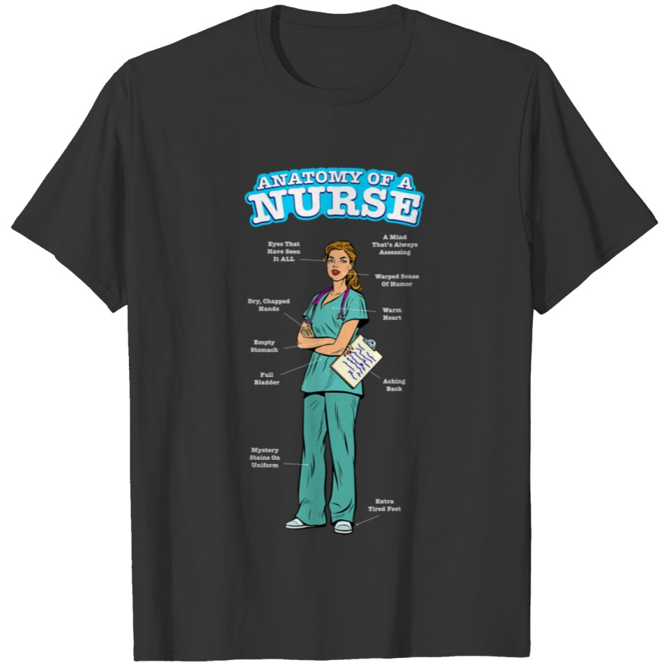 Anatomy of a Nurse T Shirts Nurses Week 2021 Gift