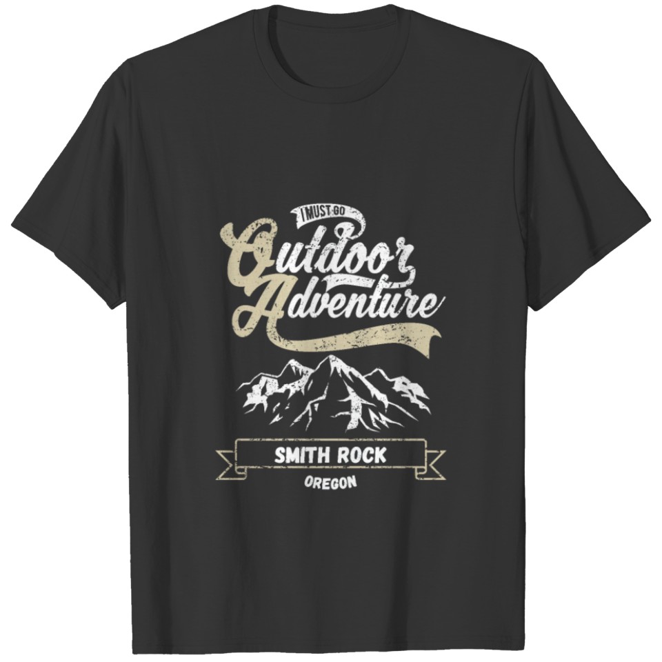 Smith Rock in Oregon - Vintage Mountain Outdoor T-shirt