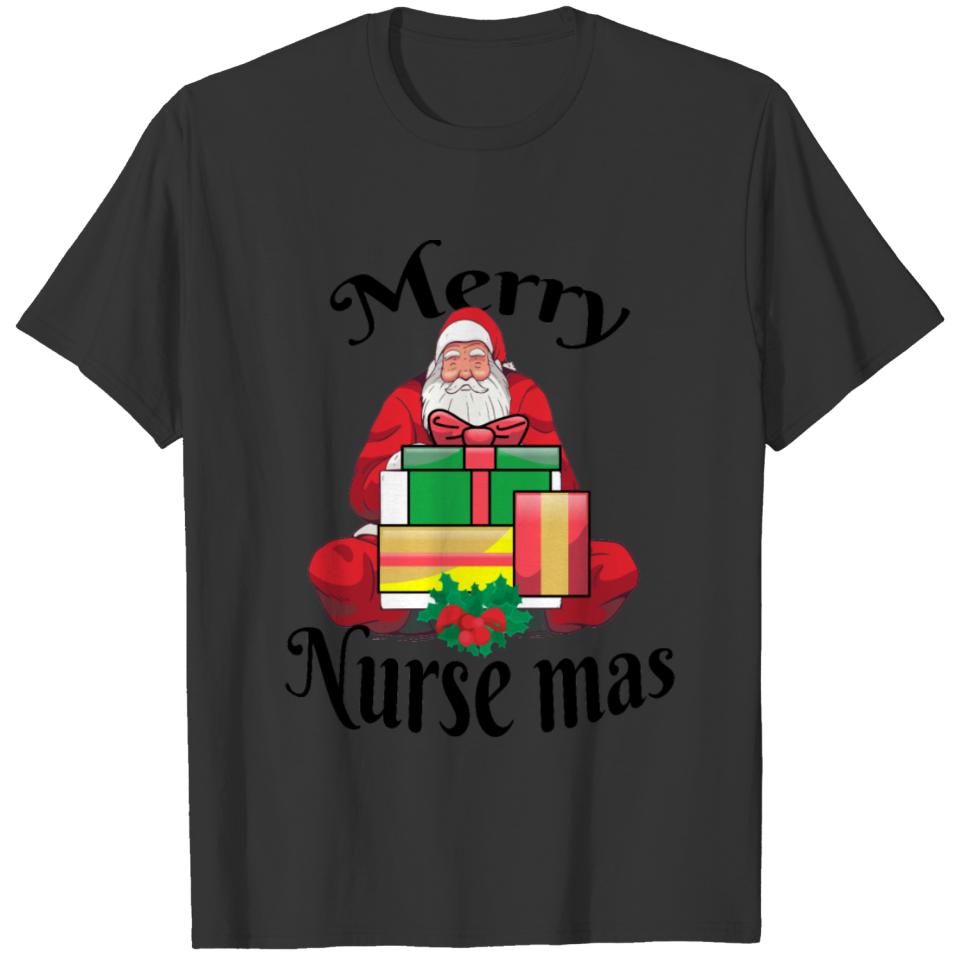 Merry christmas nurse and happy new year T-shirt