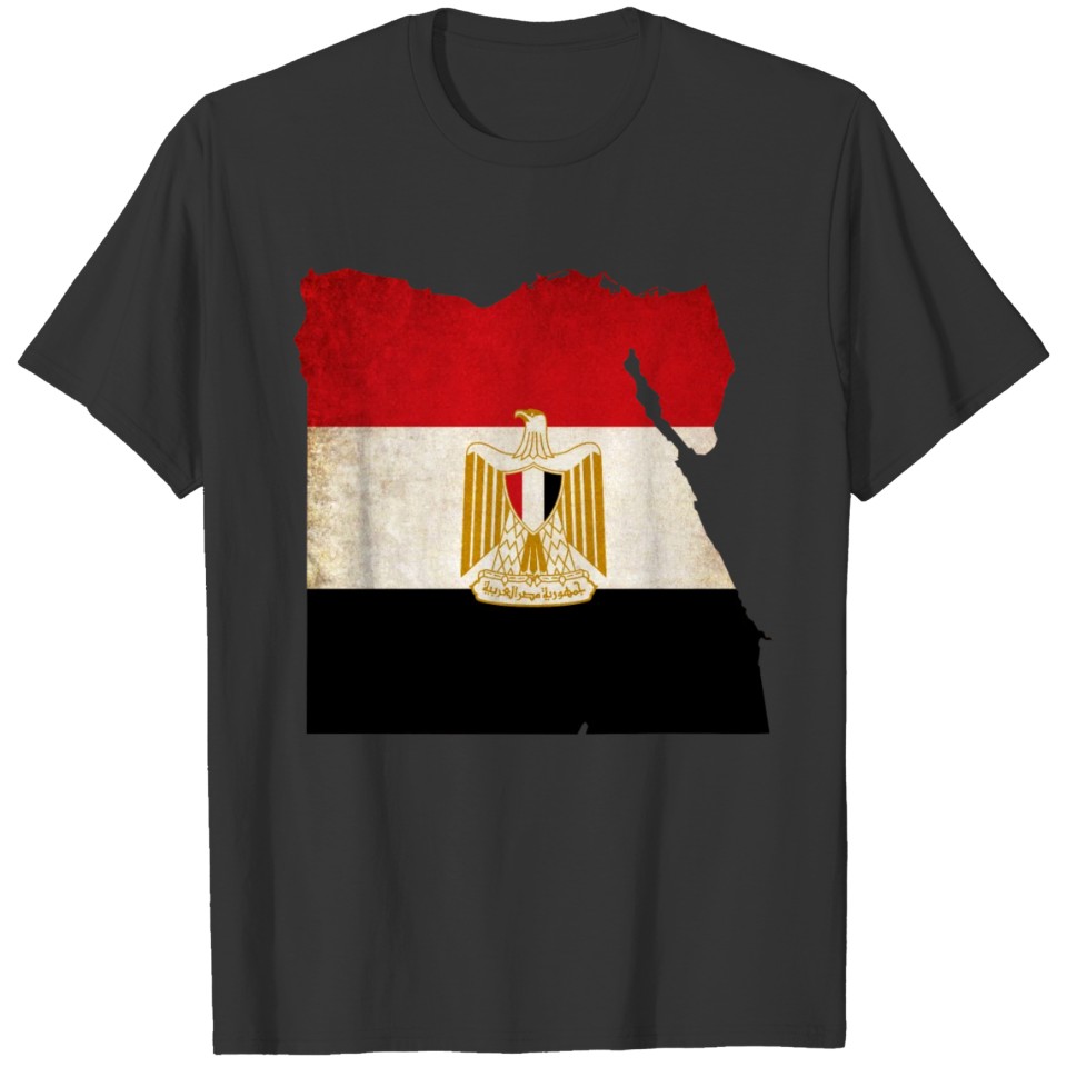 Egypt Flag Map T-shirt