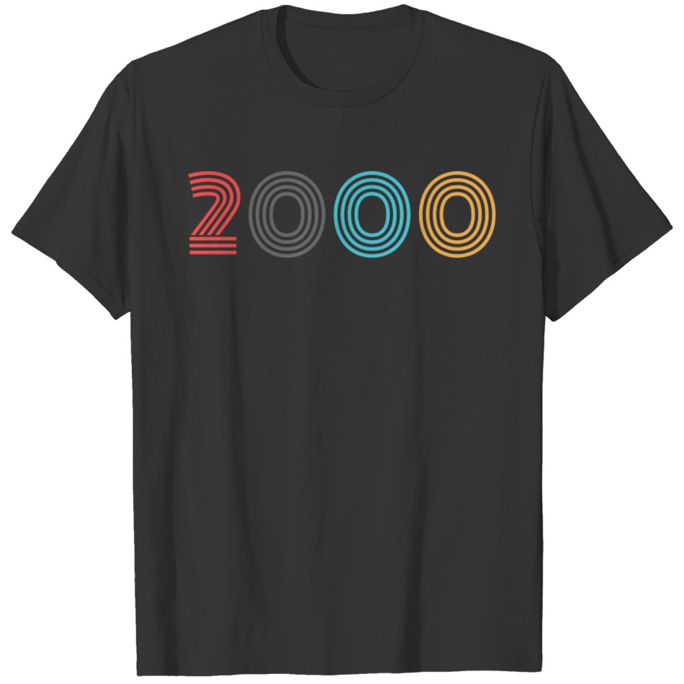 20Th Birthday Retro 2000 Vintage Gift For Her And T Shirts