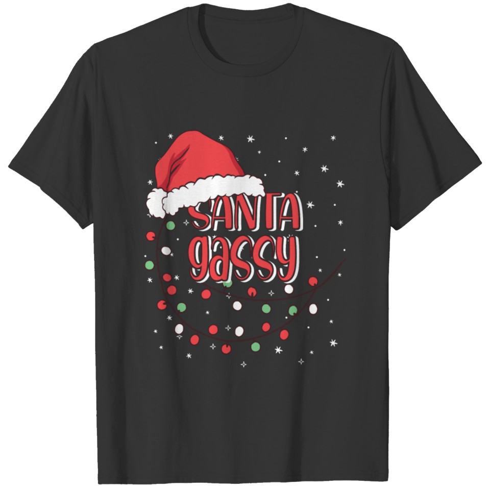Gassy Santa Claus Family Matching Funny Gift Pajam T Shirts