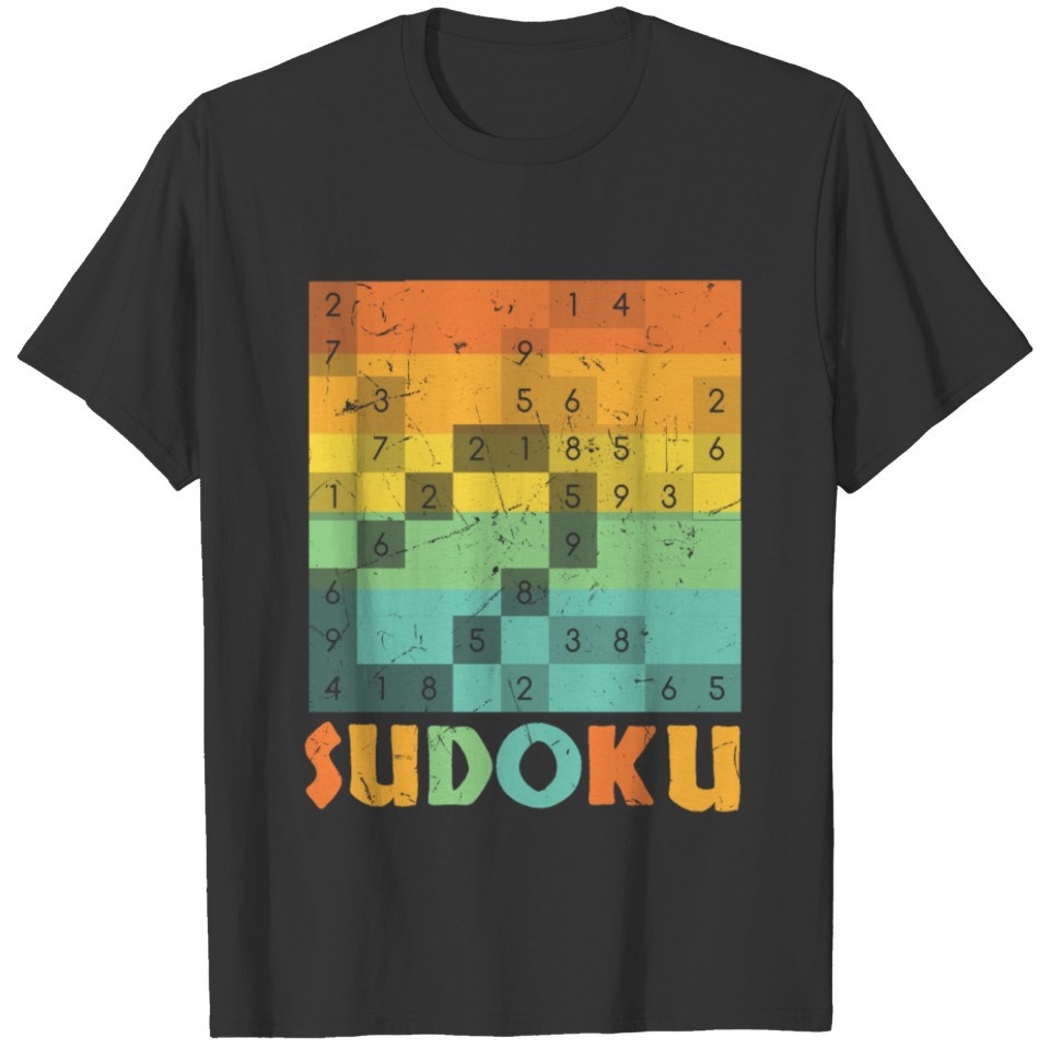 Sudoku Vintage Artwork T-shirt
