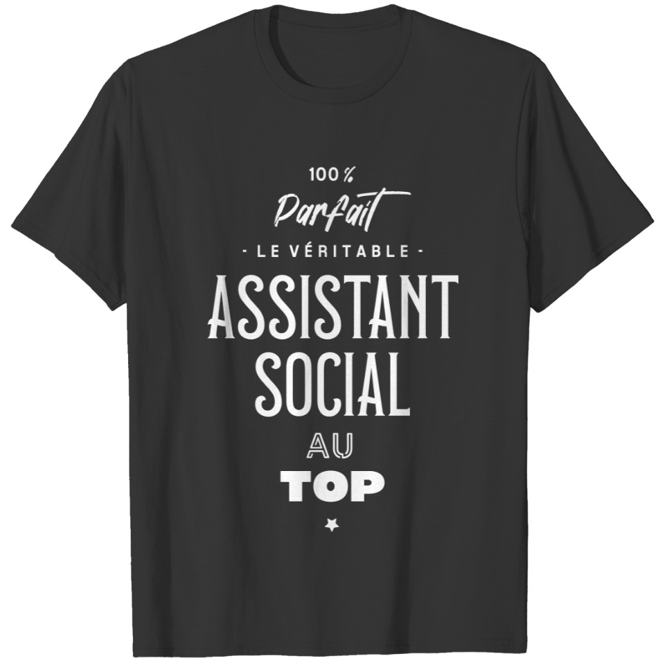 Le véritable assistant social au top T-shirt
