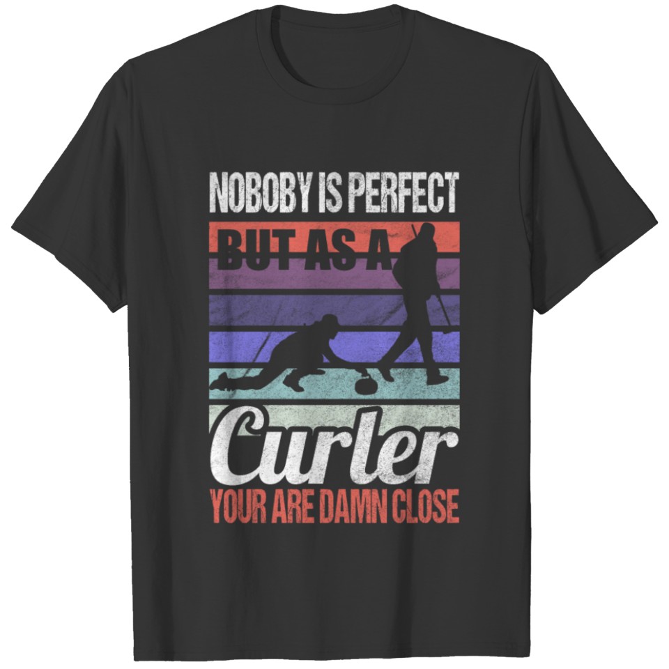 Noboby Is Perfect But As Curler Your Are Damn T-shirt