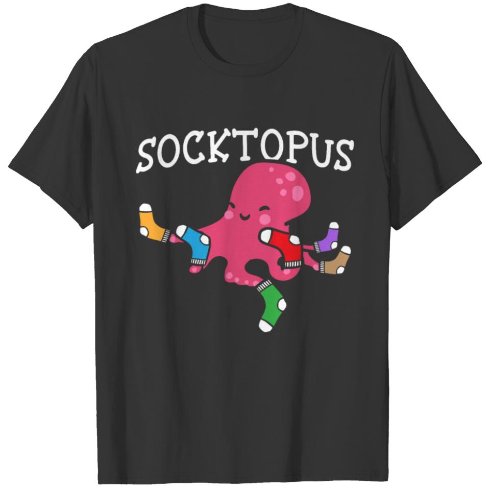 Socktopus Octopus Marine Kraken Squid Sea Creature T-shirt
