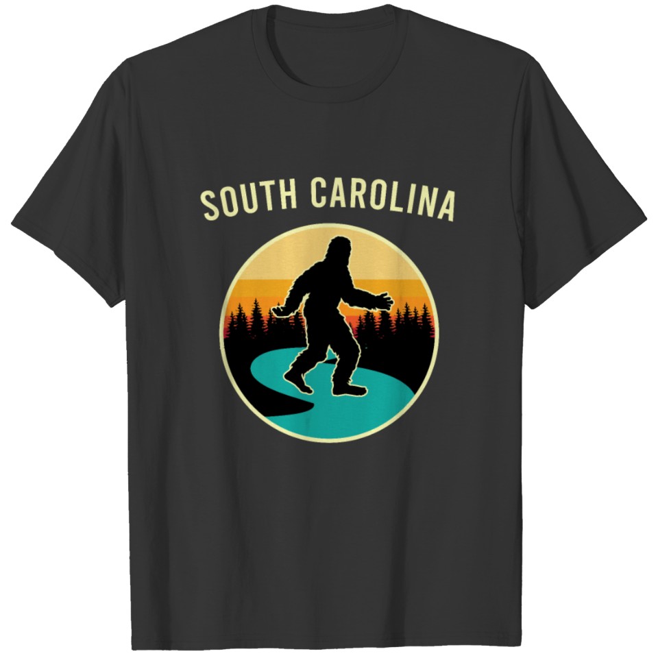 South Carolina Bigfoot Hunting Shirt, Sasquatch Hu T-shirt