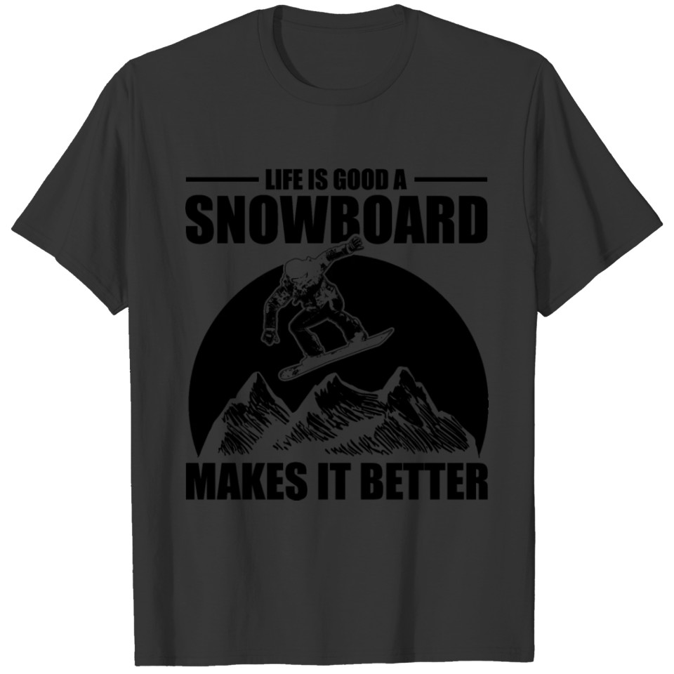 Apres-ski Gift | Snowboard Snowboarder Winter Xmas T-shirt